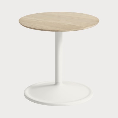 Soft Side Table - 15.7", 16.1 , Oak / White