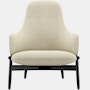 ReFrame Lounge Chair - High Back,  Pecora,  Cream,  Ebony Ash