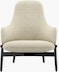ReFrame Lounge Chair - High Back,  Pecora,  Cream,  Ebony Ash