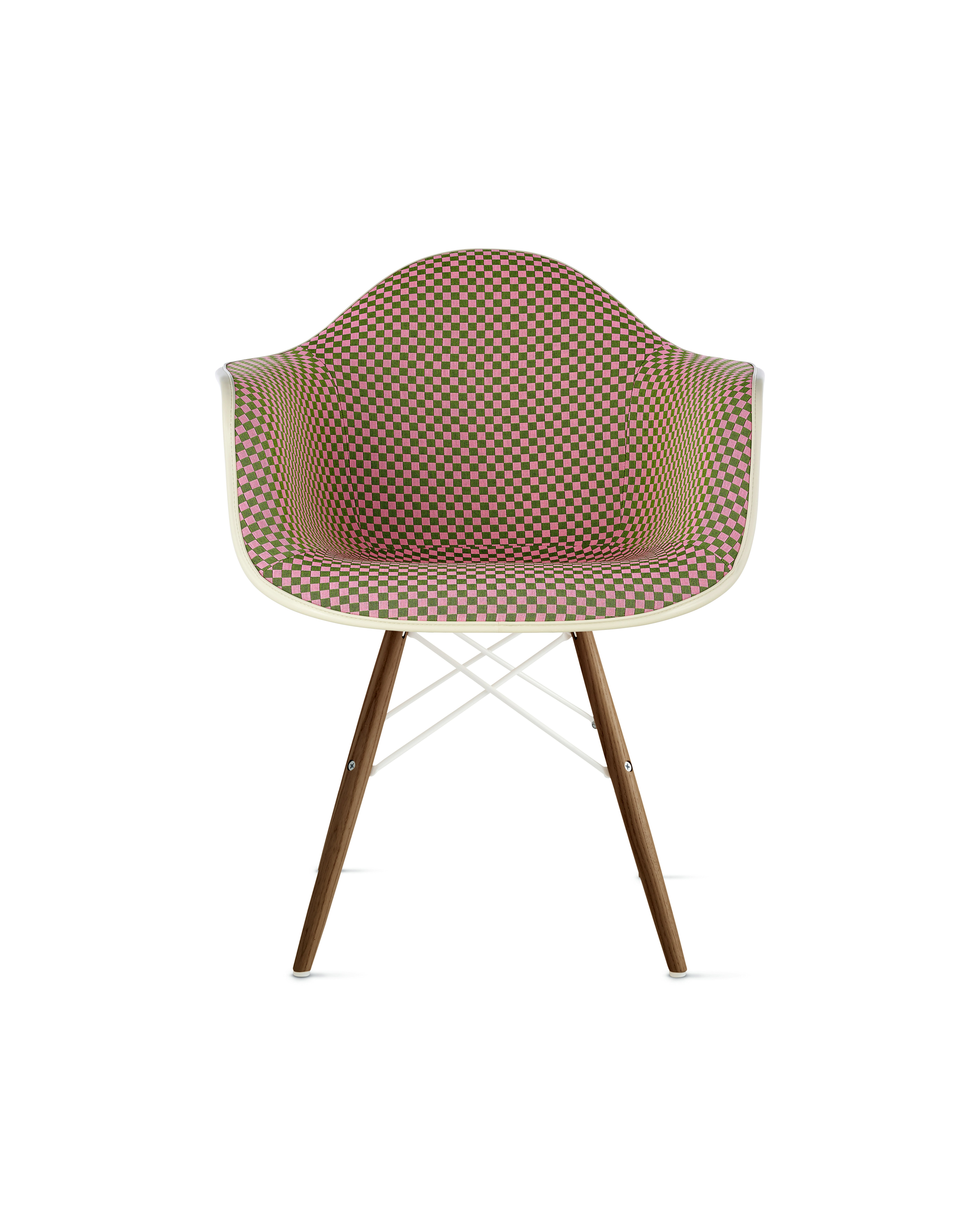 Eames Upholstered Molded Plastic Armchair