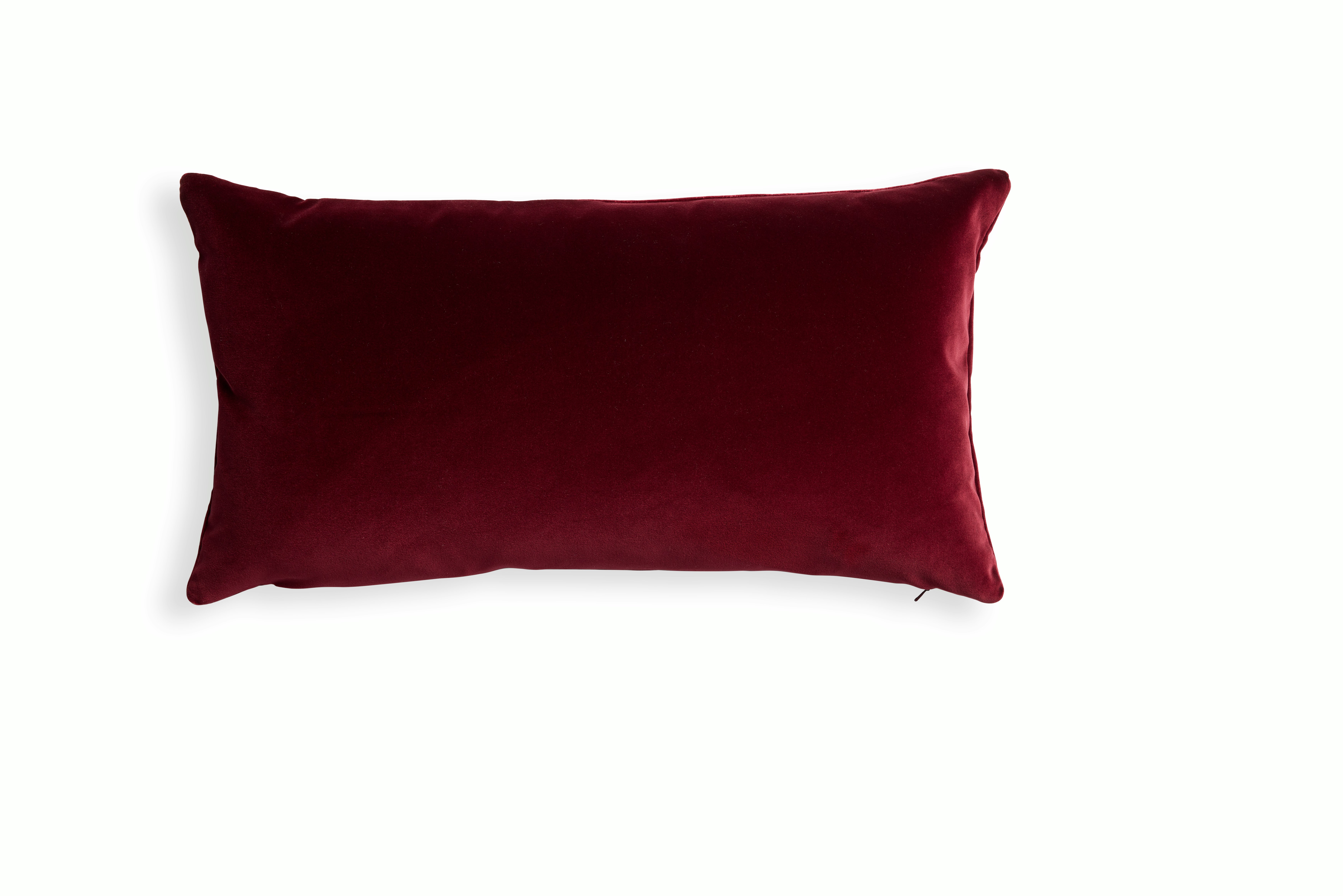 Cotton Velvet Pillow - Berry, 12x22