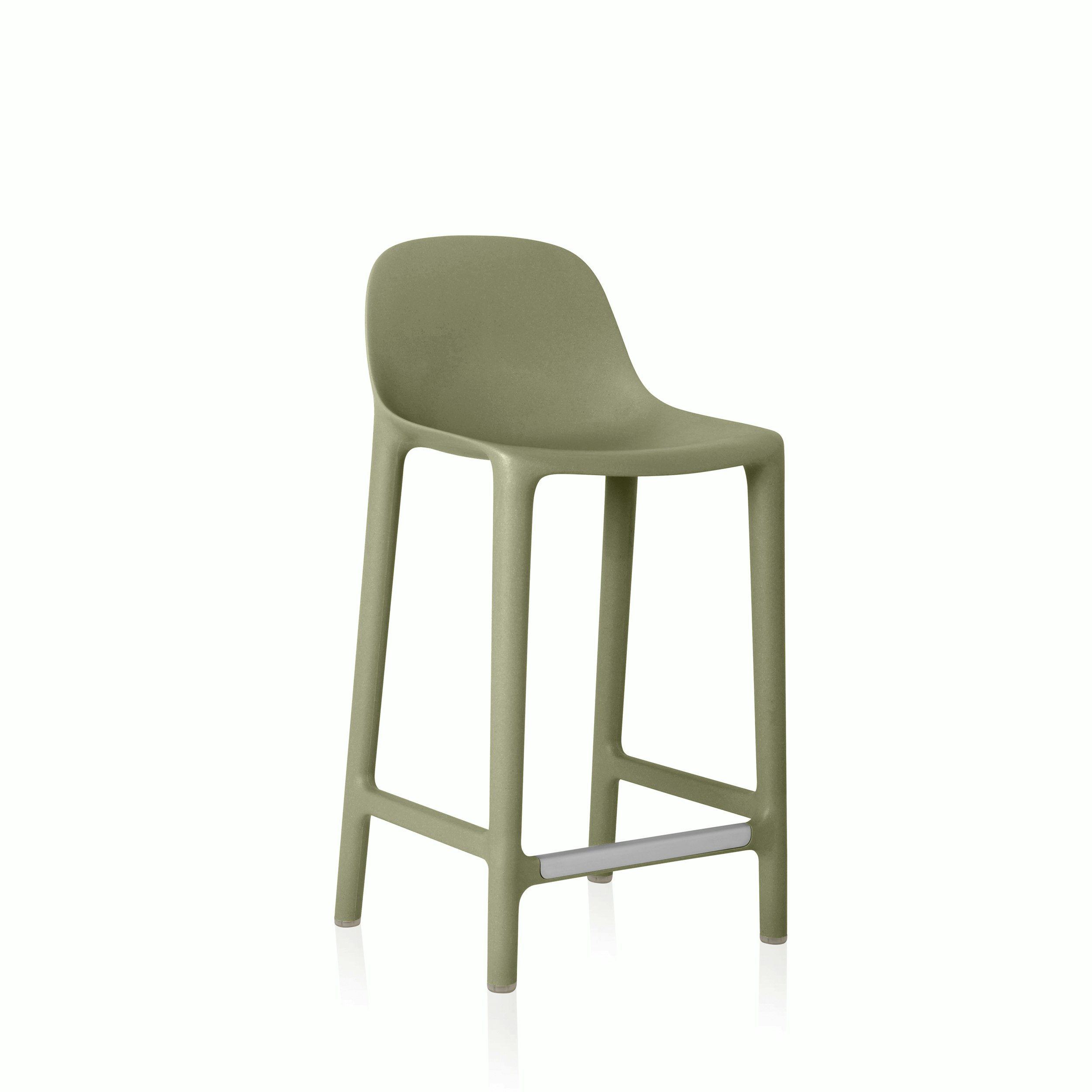 Broom Stool - Counter Height, Sage Green