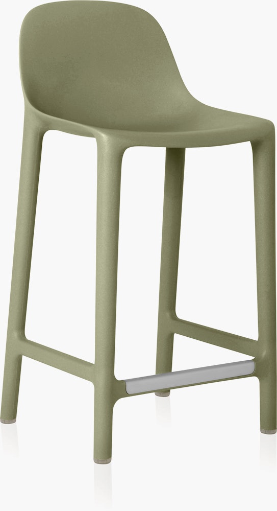 Broom Stool - Counter Height, Sage Green