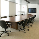 Propeller Conference Table with Pollock meeting room chairs