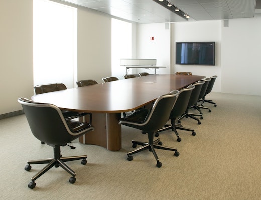 Propeller Conference Table with Pollock Chairs Propeller Conference Table with Pollock meeting room chairs