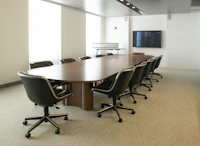 Propeller Conference Table with Pollock meeting room chairs