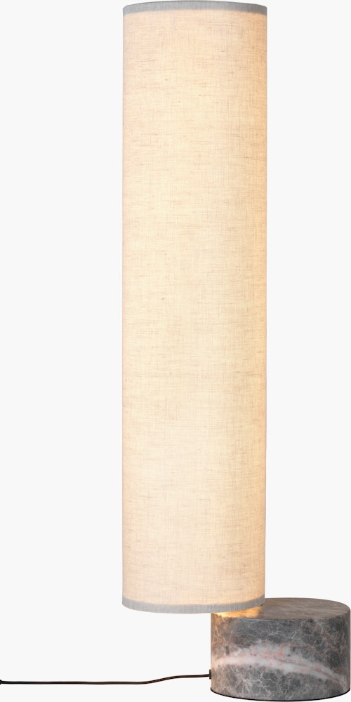 Unbound Floor Lamp in Grey Marble and Canvas