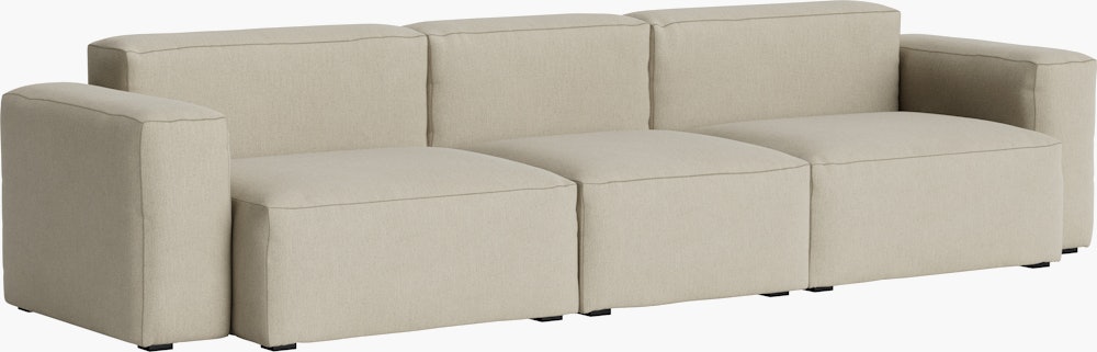 Mags SL 3-Seat Sofa - Pecora, Cream