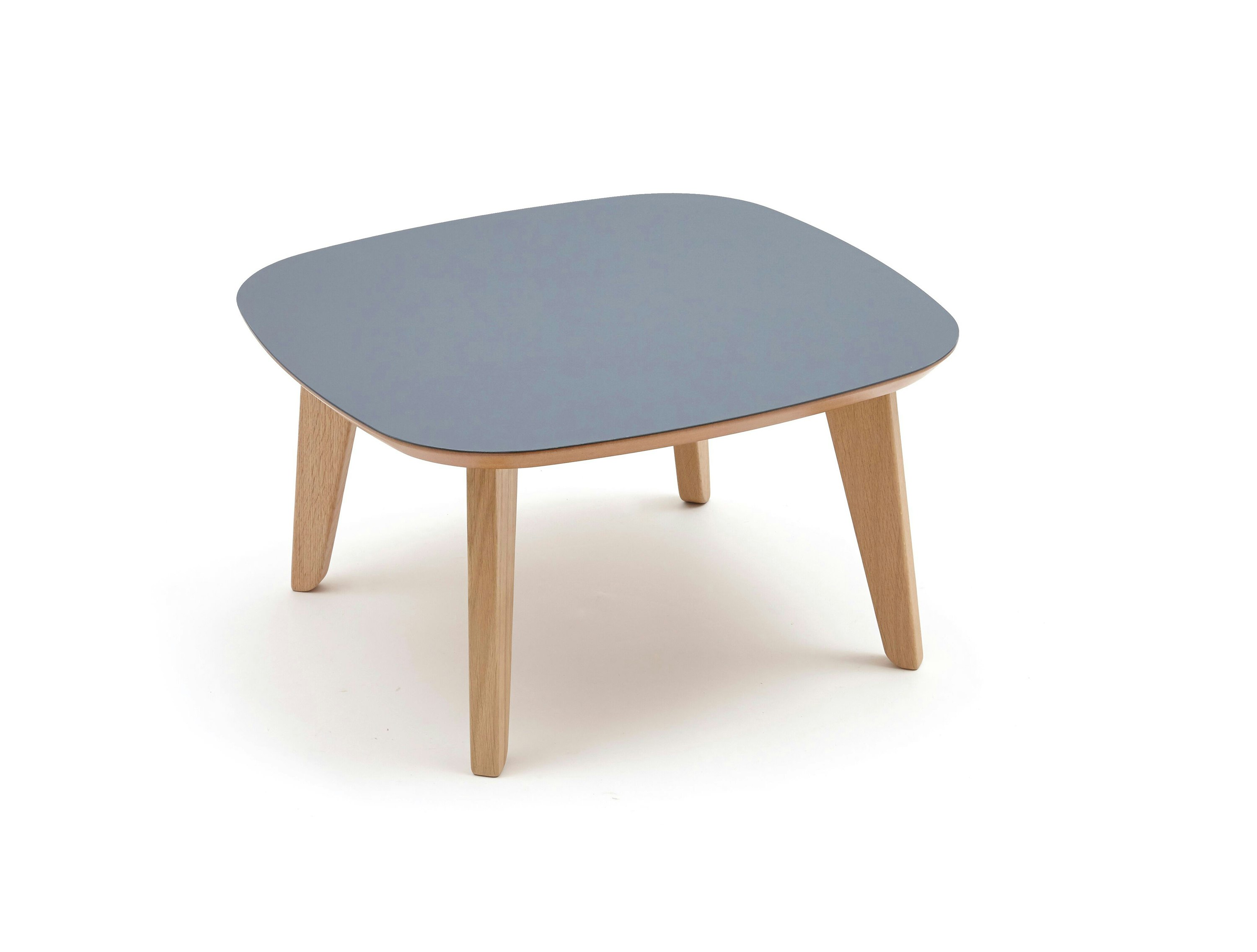 A square black Dalby Coffee Table, viewed at an angle.