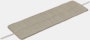 Linear Steel Bench Seat Pad, Small in Twitell Light Grey