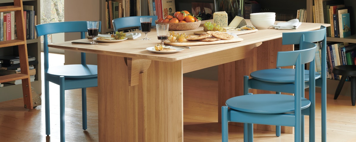 Comma Dining Chairs around a Karimoku Dining Table in a dining room setting