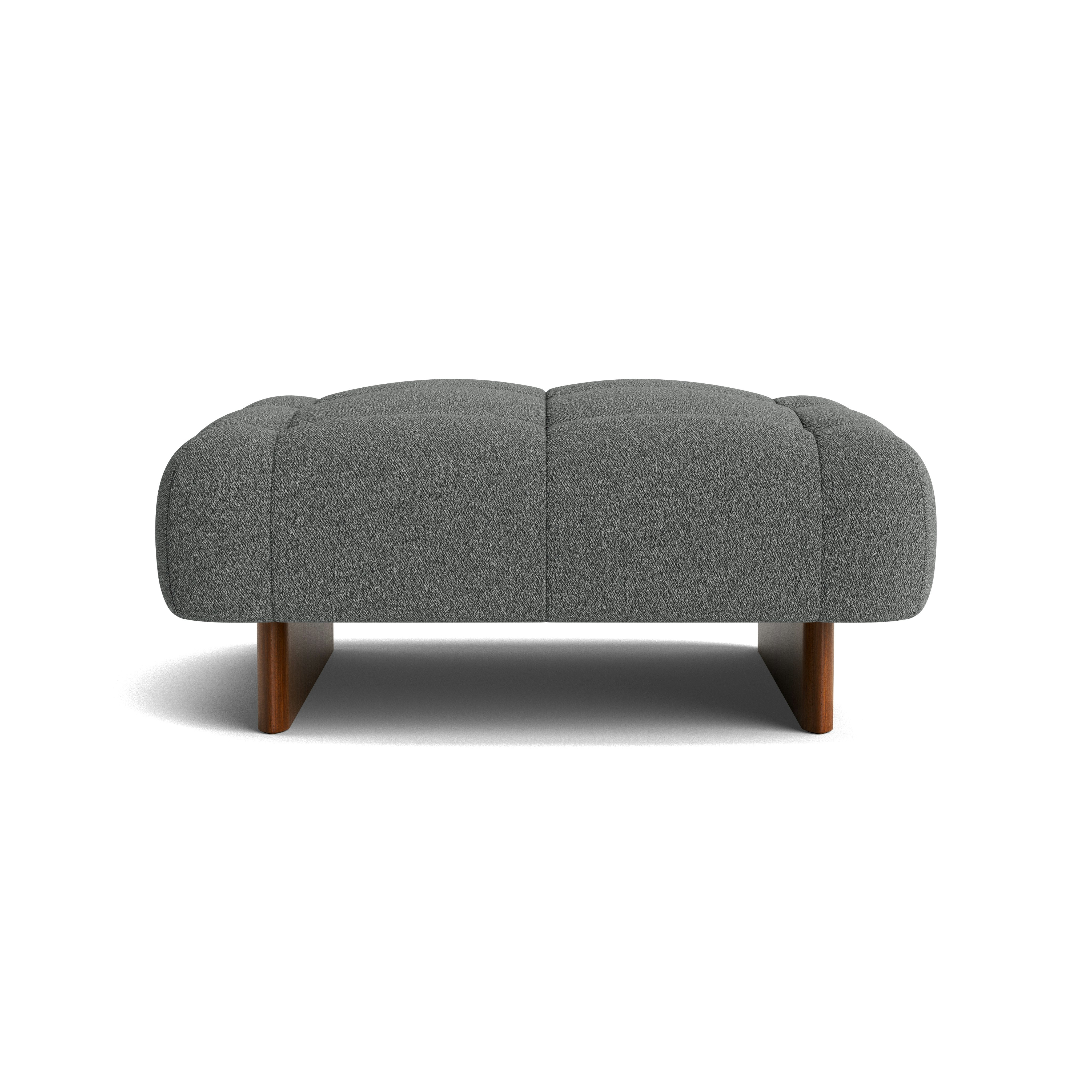 Quilton Lift Ottoman - Flamiber, Charcoal, Lacquered Walnut
