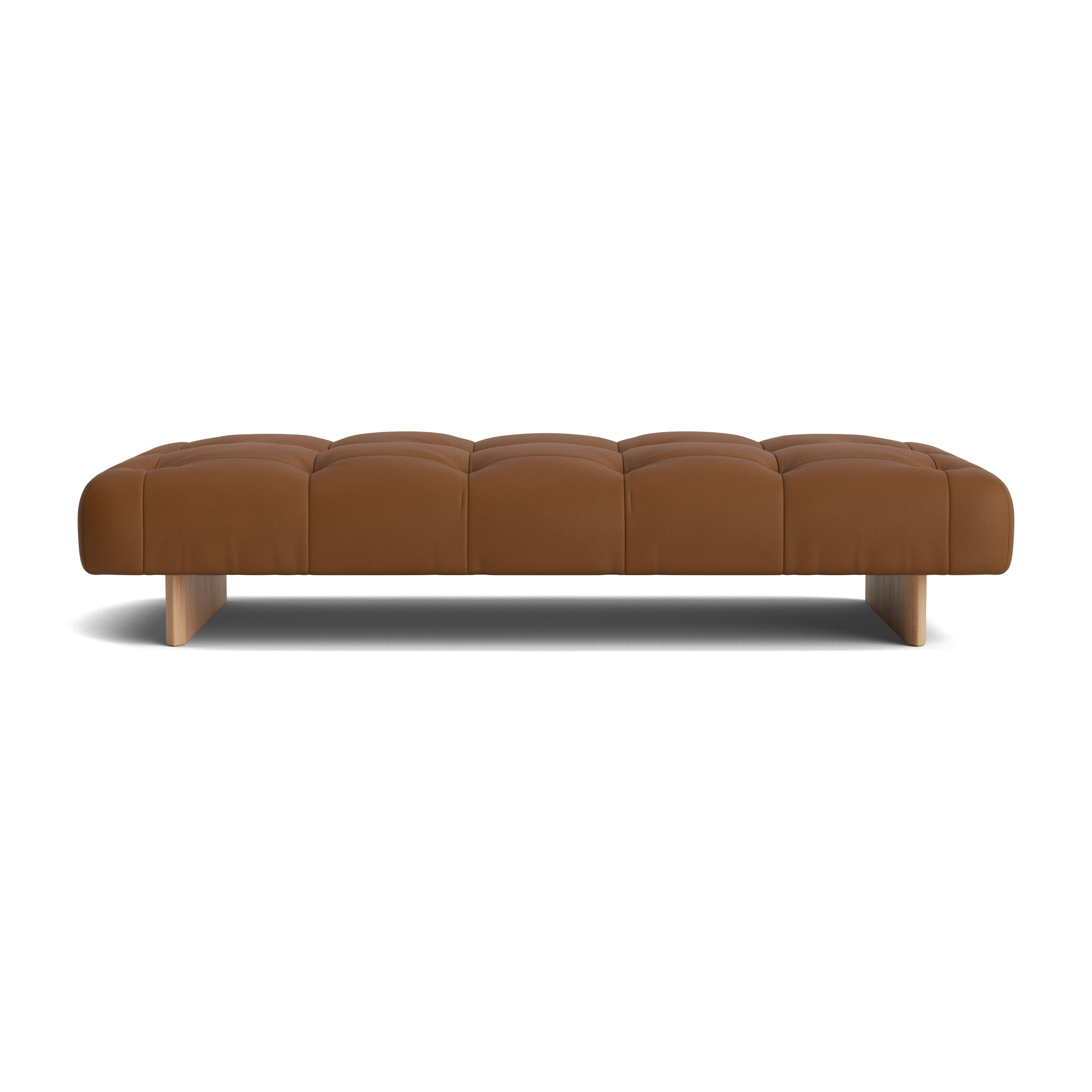 Quilton Lift Daybed - Prone Leather, Ledge, Lacquered Oak