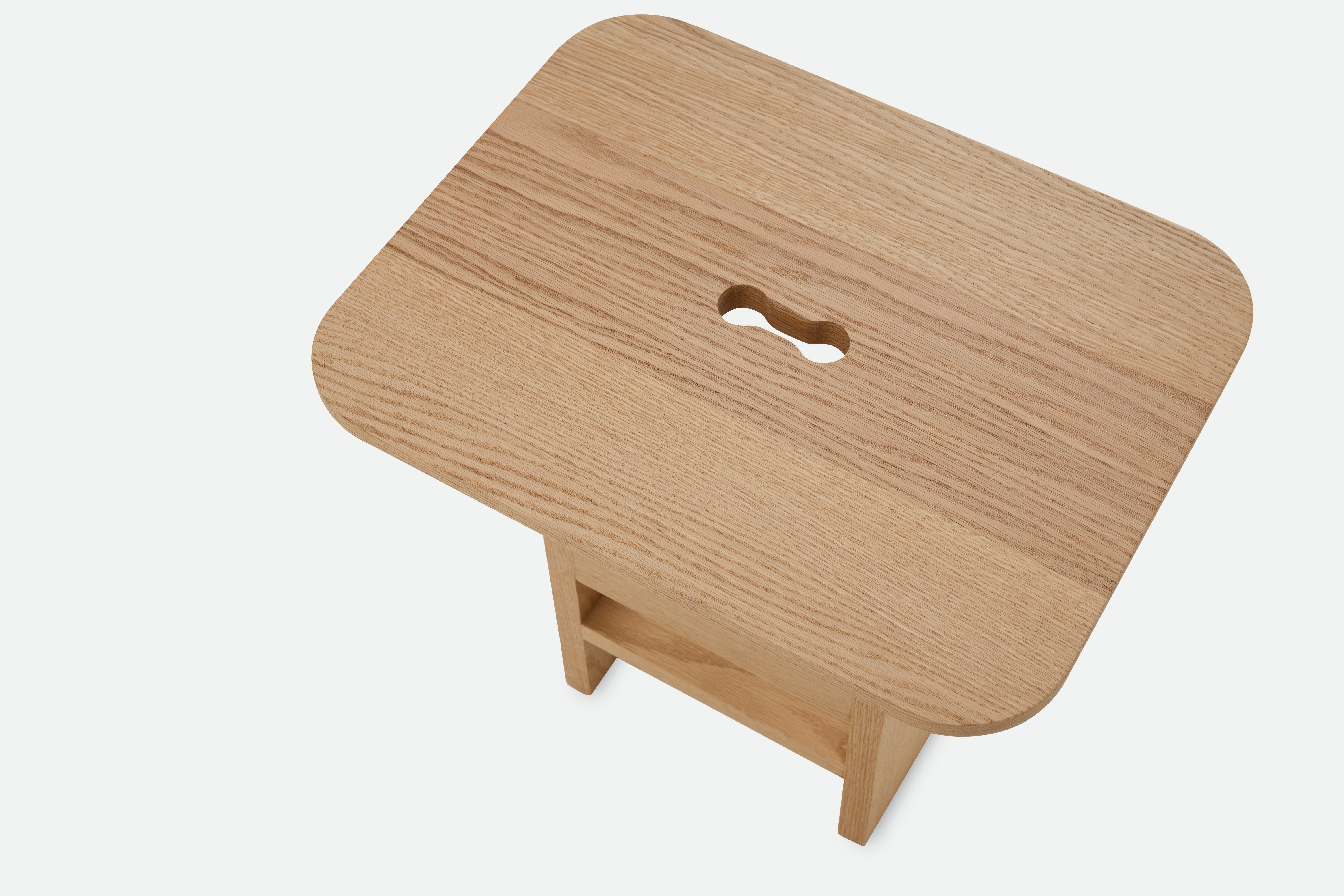 Decimo Bedside Table - red-oak