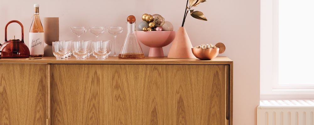 Edel Credenza in a home dining room setting