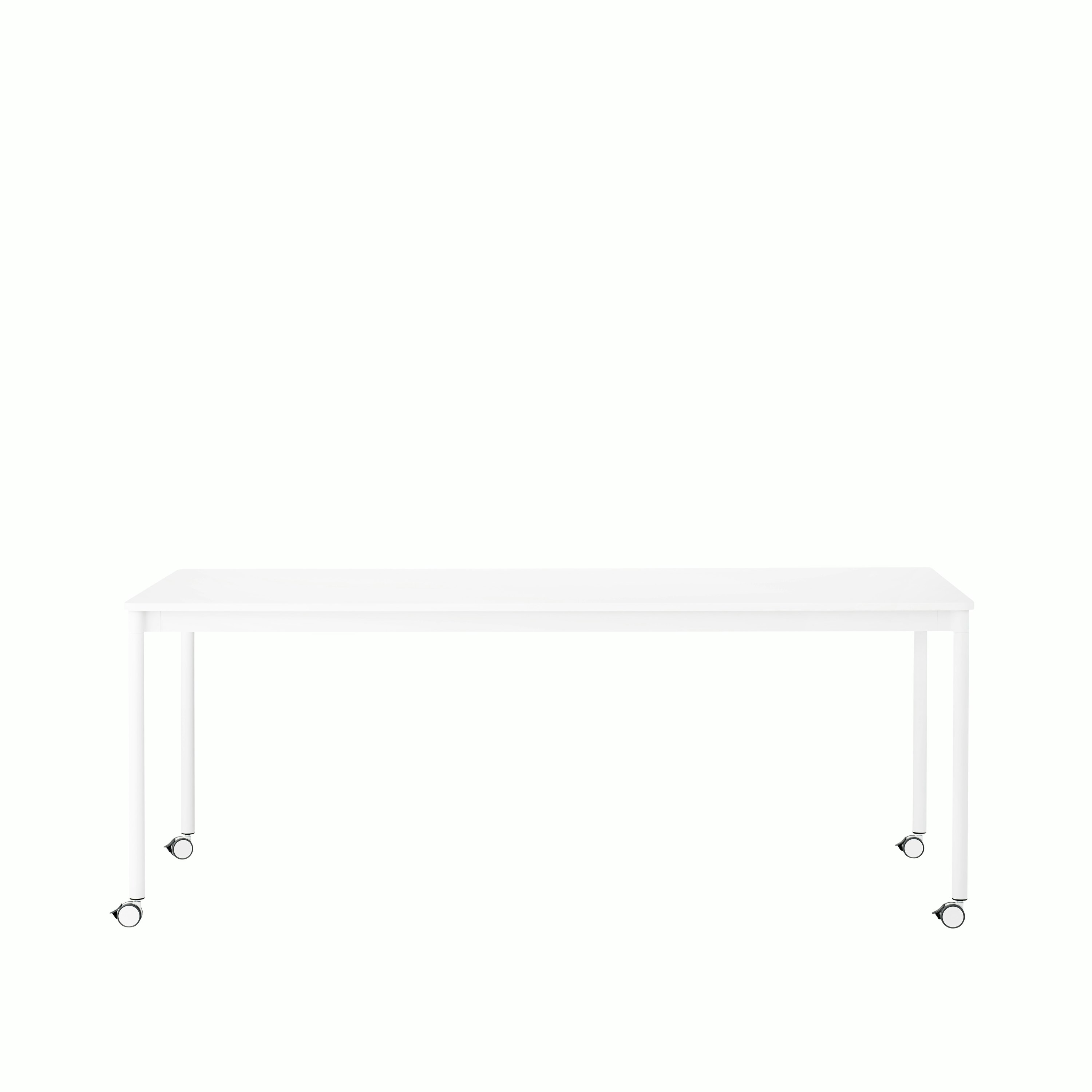 Base table w castors 190x85 white laminate abs Muuto 5000x5000 hi res