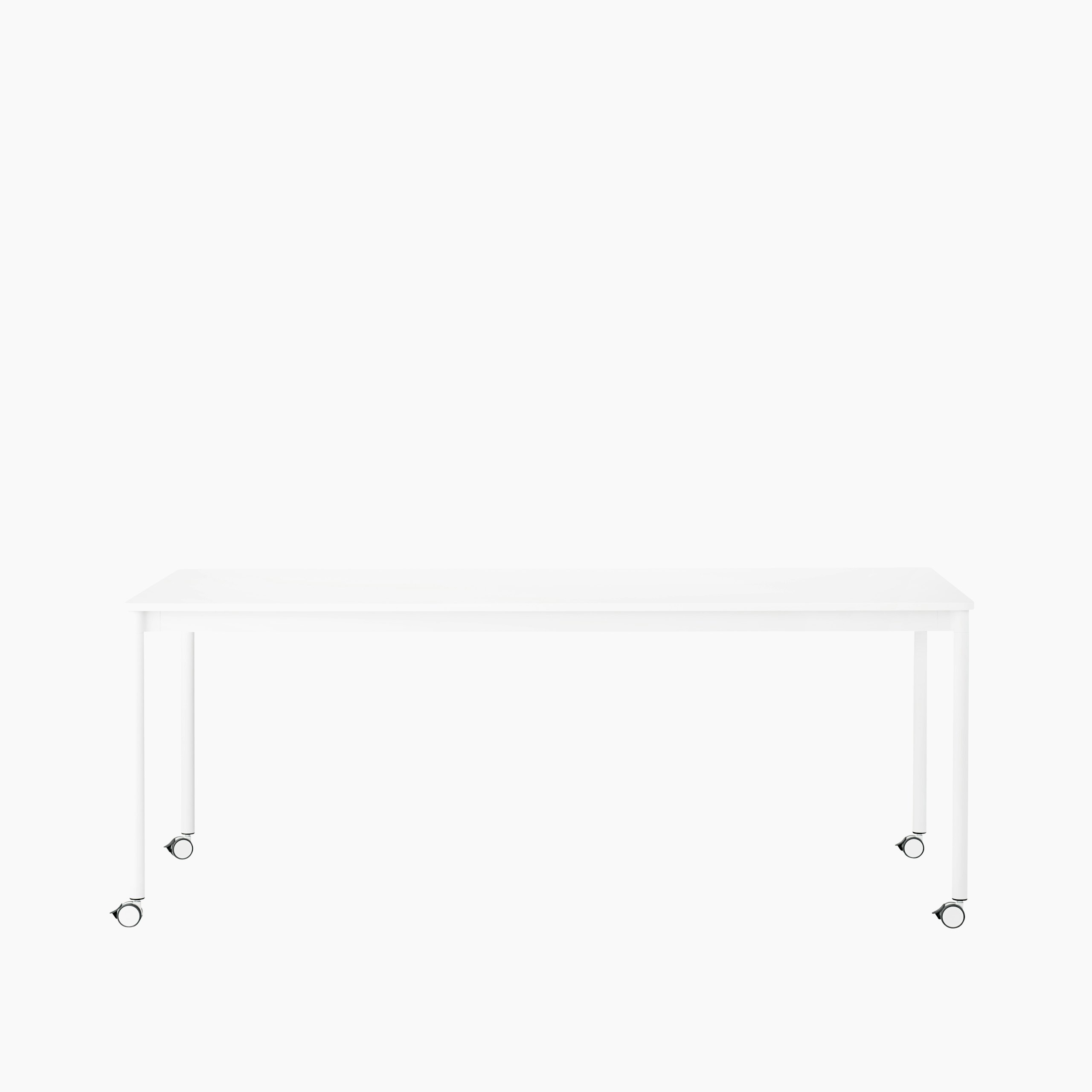 Base table w castors 190x85 white laminate abs Muuto 5000x5000 hi res