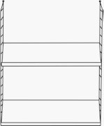 String Closet Shelving 26 Shoe - 1 Bay - 24" Wide Shelves