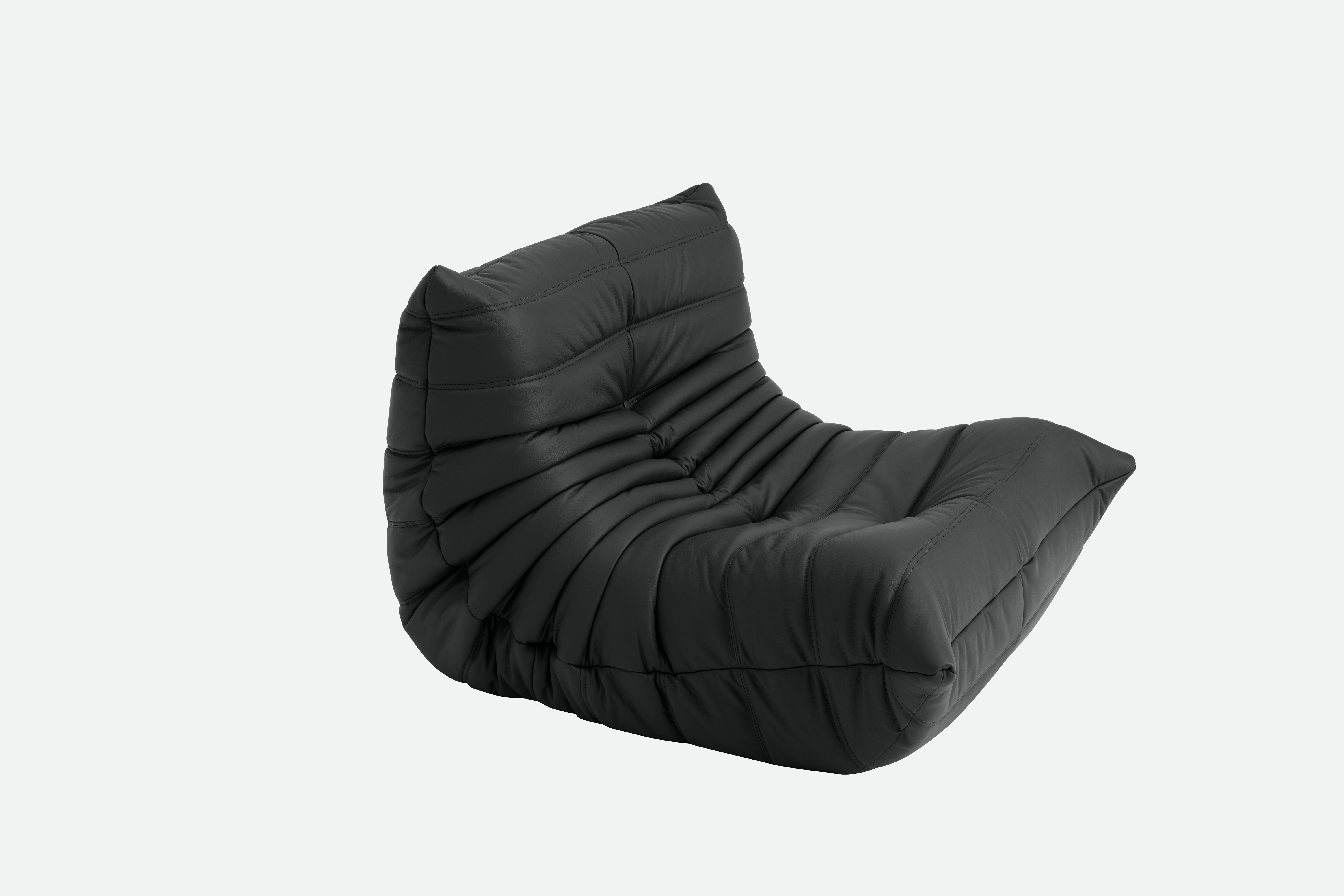TOGO Fireside Chair - Opera Leather,  nightfall