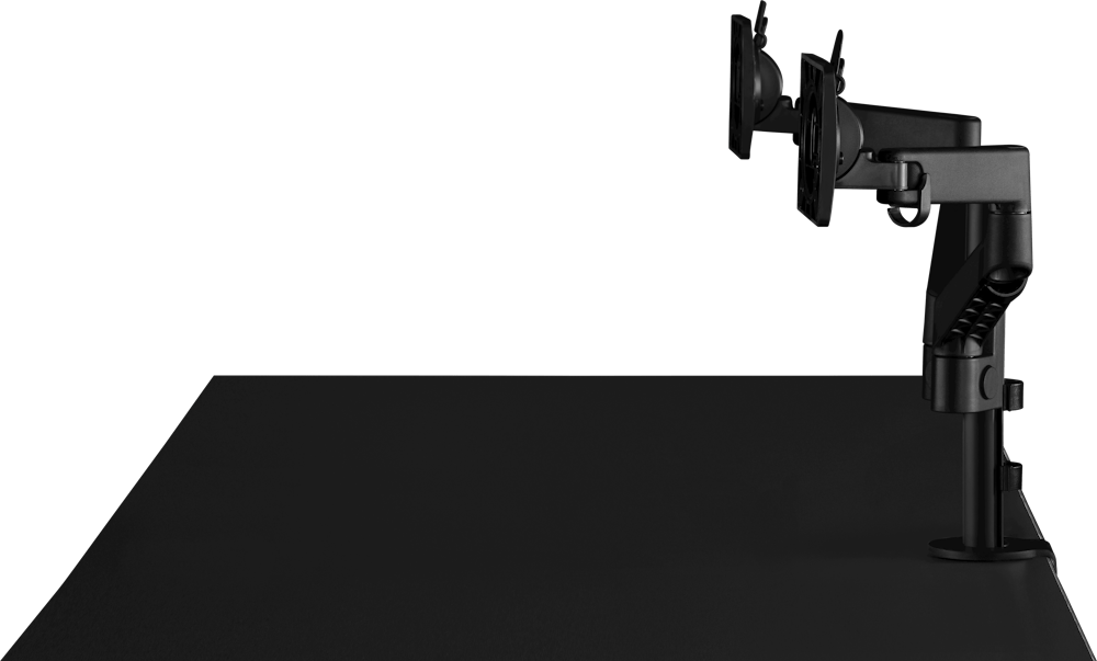 Lima Monitor Arm - Dual Arm, Black