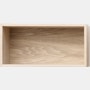 Mini Stacked Storage Module, Small\FINISH: Oak with Oak Backboard