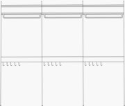 String Closet Shelving 25 Deluxe/Purse and Shirt/Simple - 3 Bays - 32" Wide Shelves