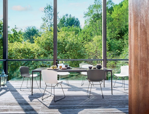 1966 Dining Table with Bertoia Molded Shell Side Chair 1966 Dining Table Bertoia Molded Shell Side Chair