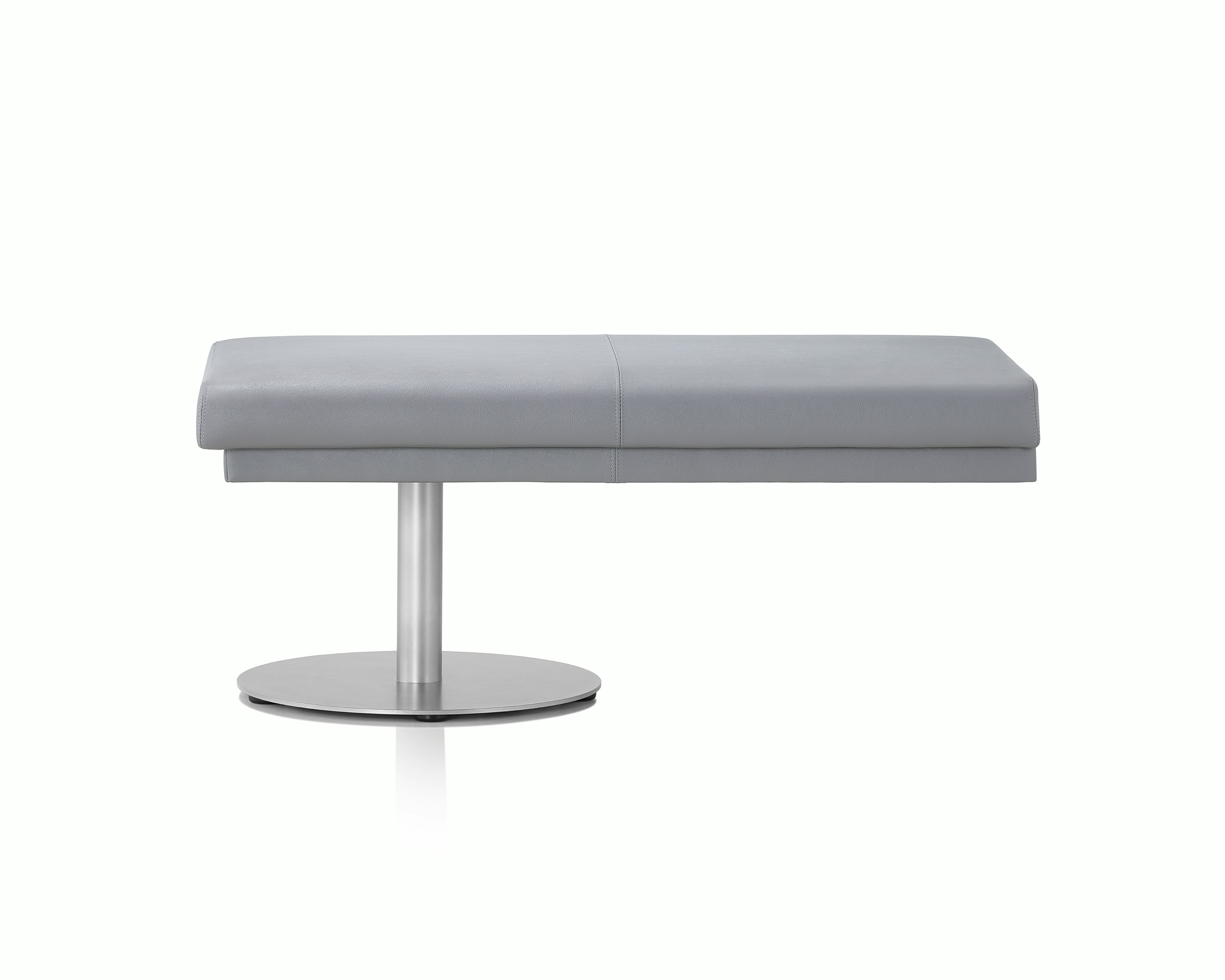 Front view of Nemschoff Palisade Bench on white sweep.