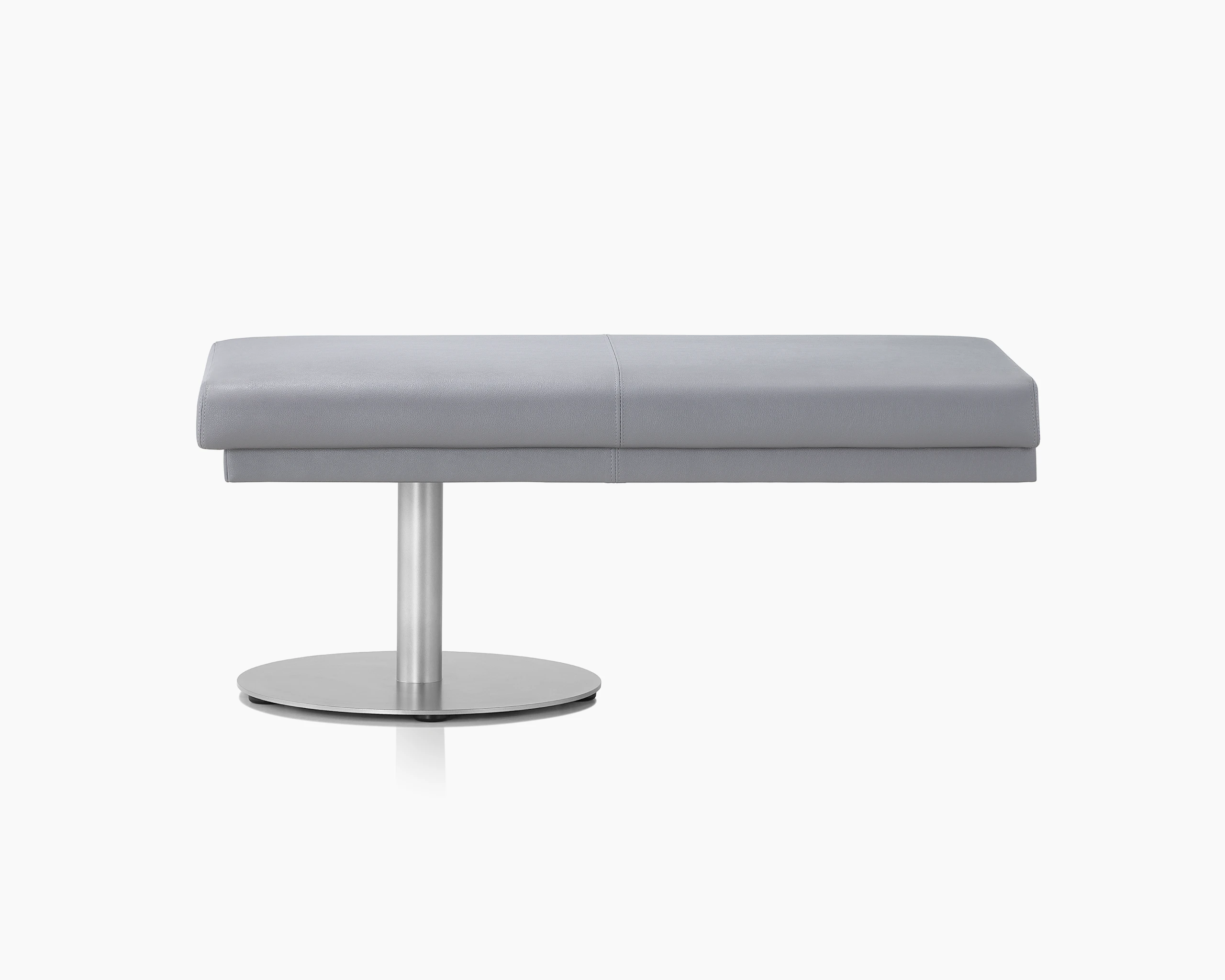 Front view of Nemschoff Palisade Bench on white sweep.