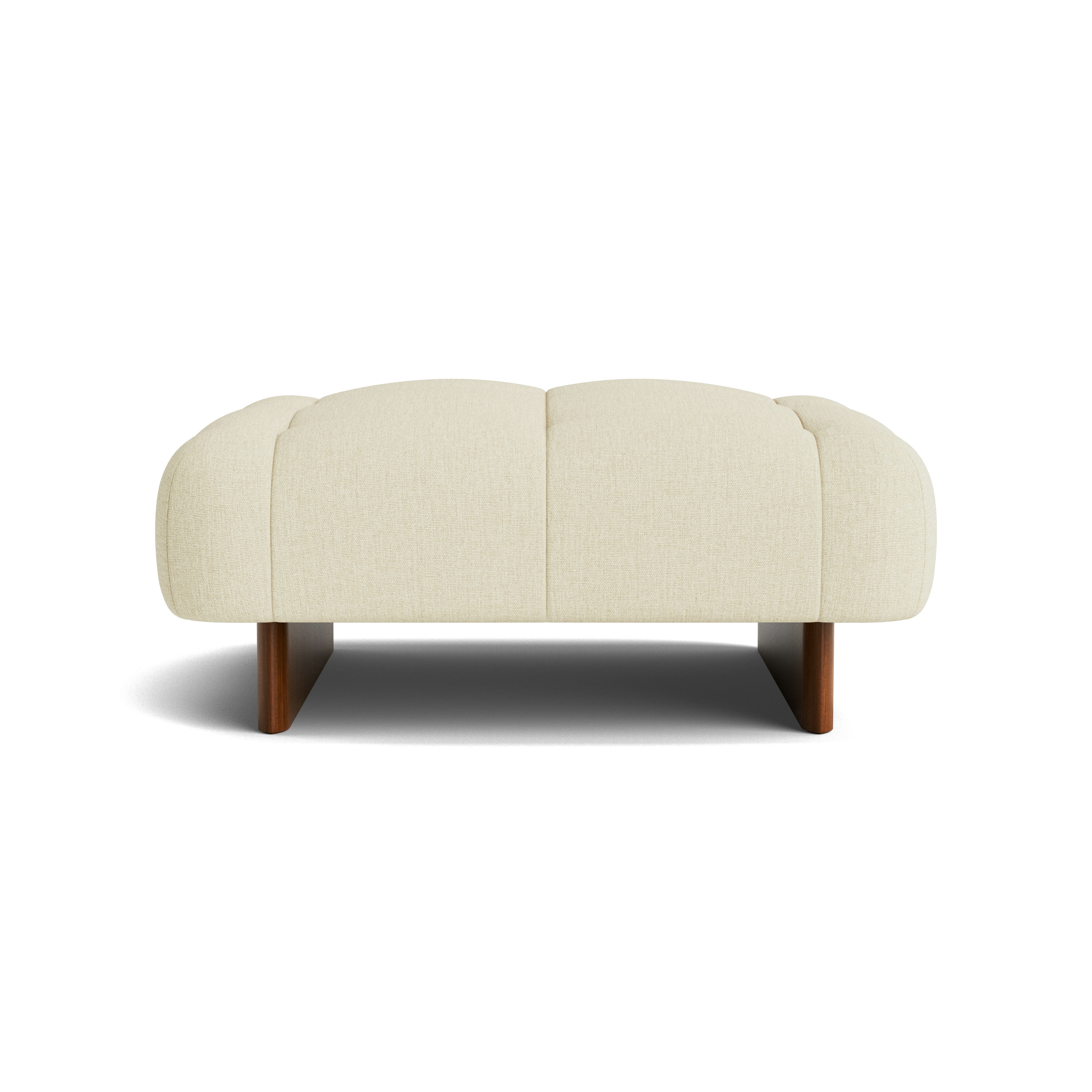 Quilton Lift Ottoman - Metaphor, Amandine, Lacquered Walnut