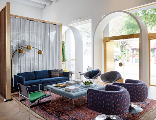 LA Home Design Shop pfister sofa pollock chair florence knoll relaxed bench bertioa diamond chair with cover d