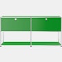 USM Haller Credenza - Open Storage, Green