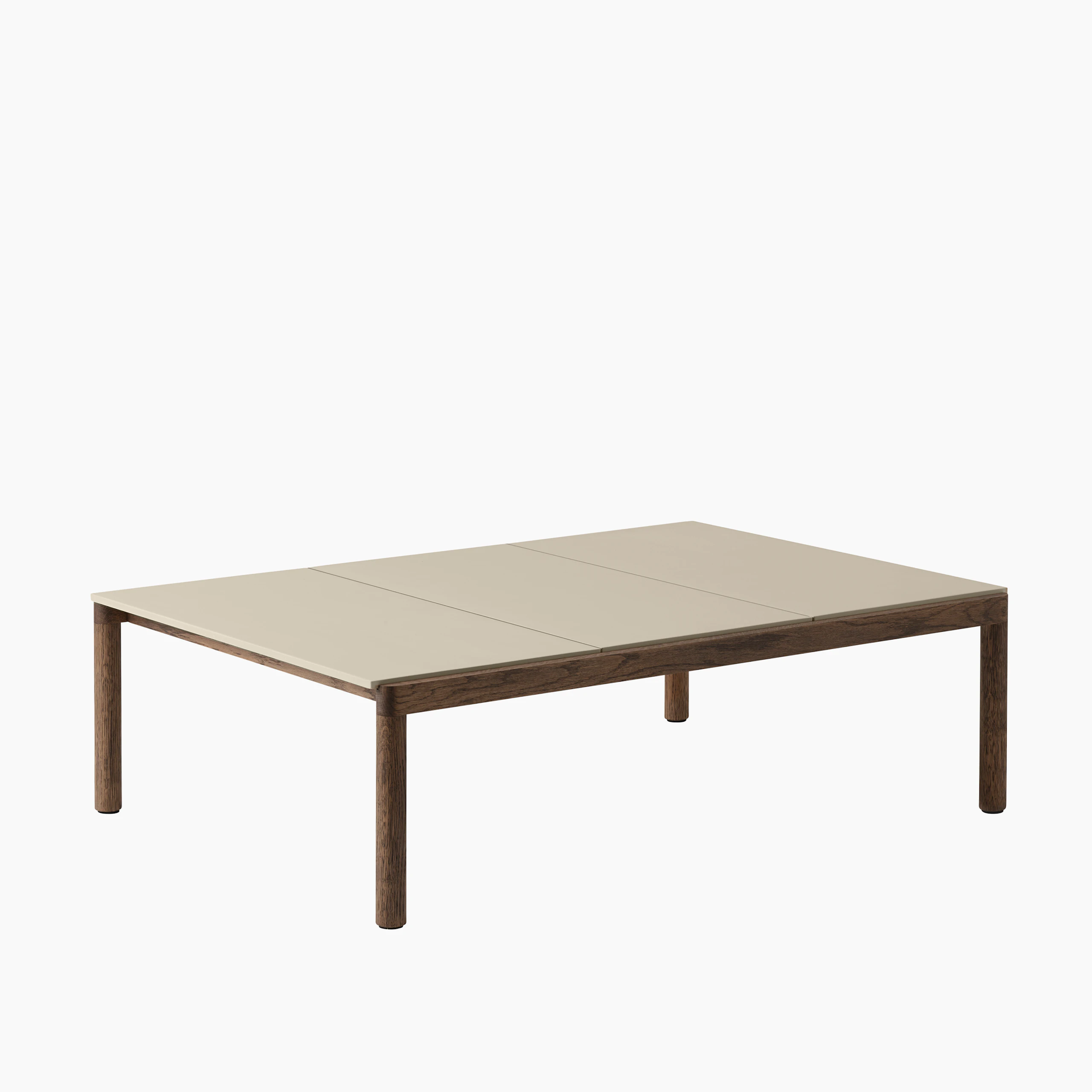 Couple coffee table 120x84x35 3 plain sand oak