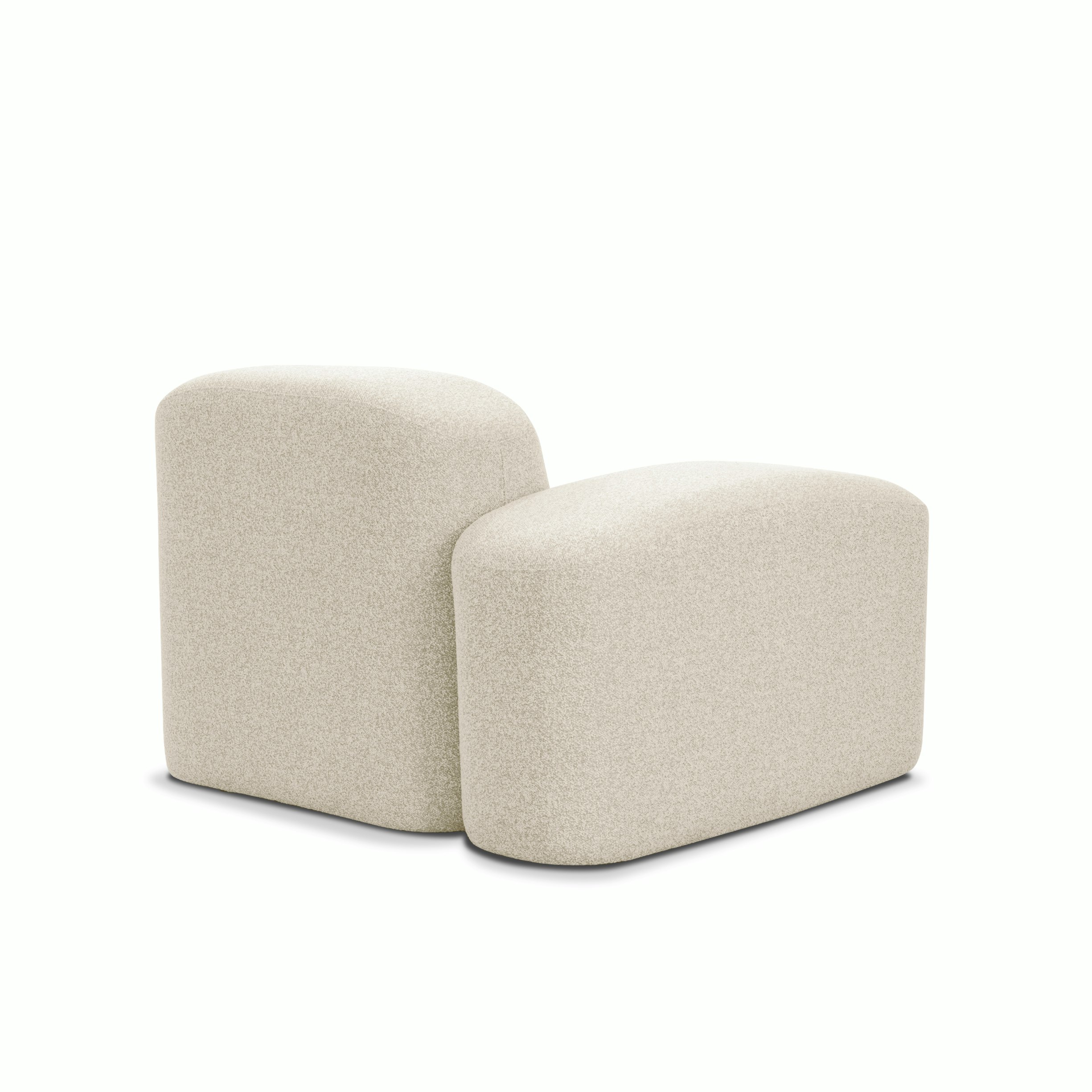 Muse Outdoor One Arm Single Seat - Left Arm Facing, Collaroy Static