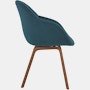 AAC 123 Soft Mono About A Chair Upholstered Armchair Wood Base