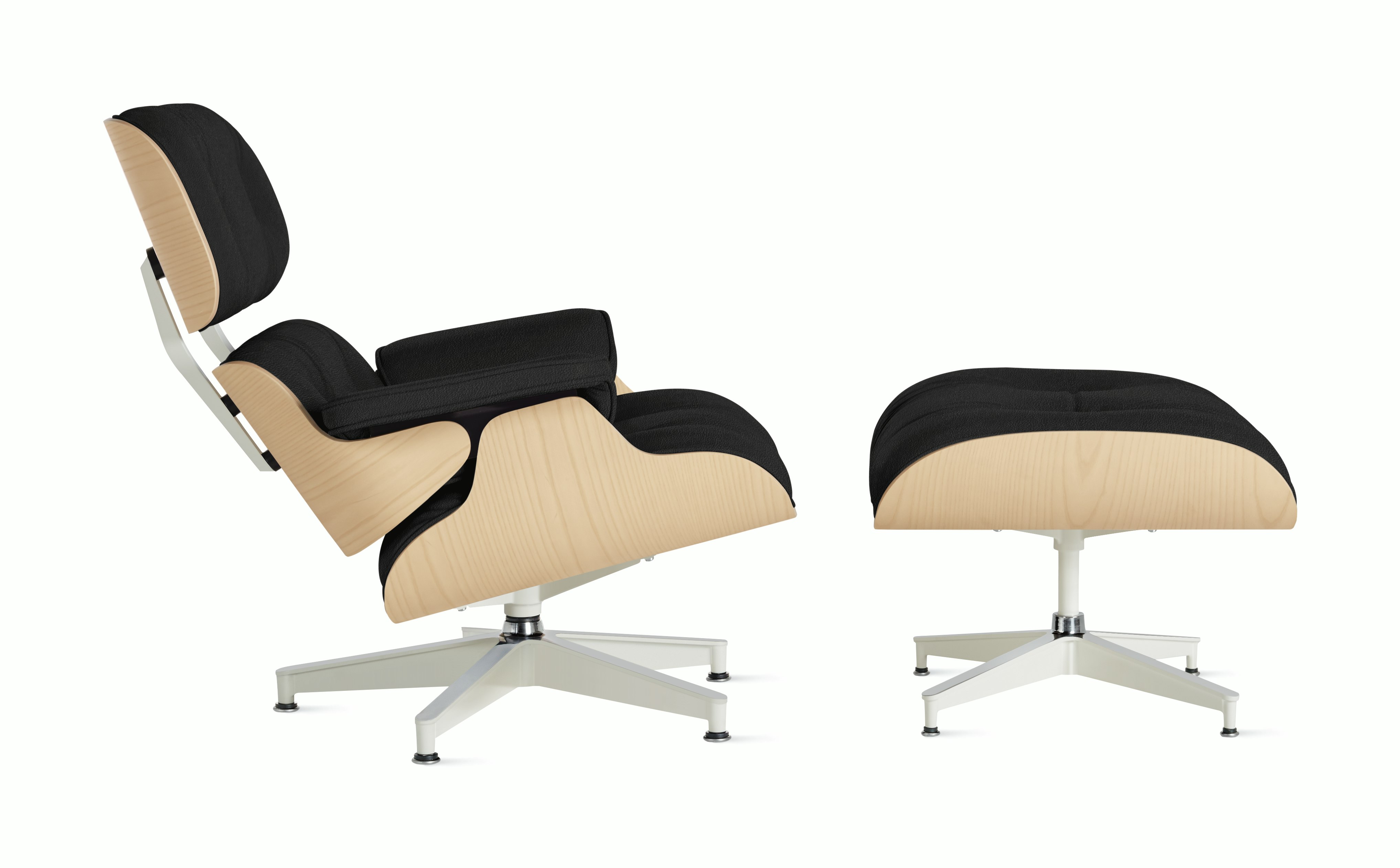Eames Lounge and Ottoman in Prone and Stow leathers