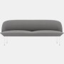Oslo Sofa, 3-Seater\LEG: Chrome\FABRIC: Vidar (E)\COL: 152 Dark Grey