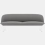 Oslo Sofa, 3-Seater\LEG: Chrome\FABRIC: Vidar (E)\COL: 152 Dark Grey