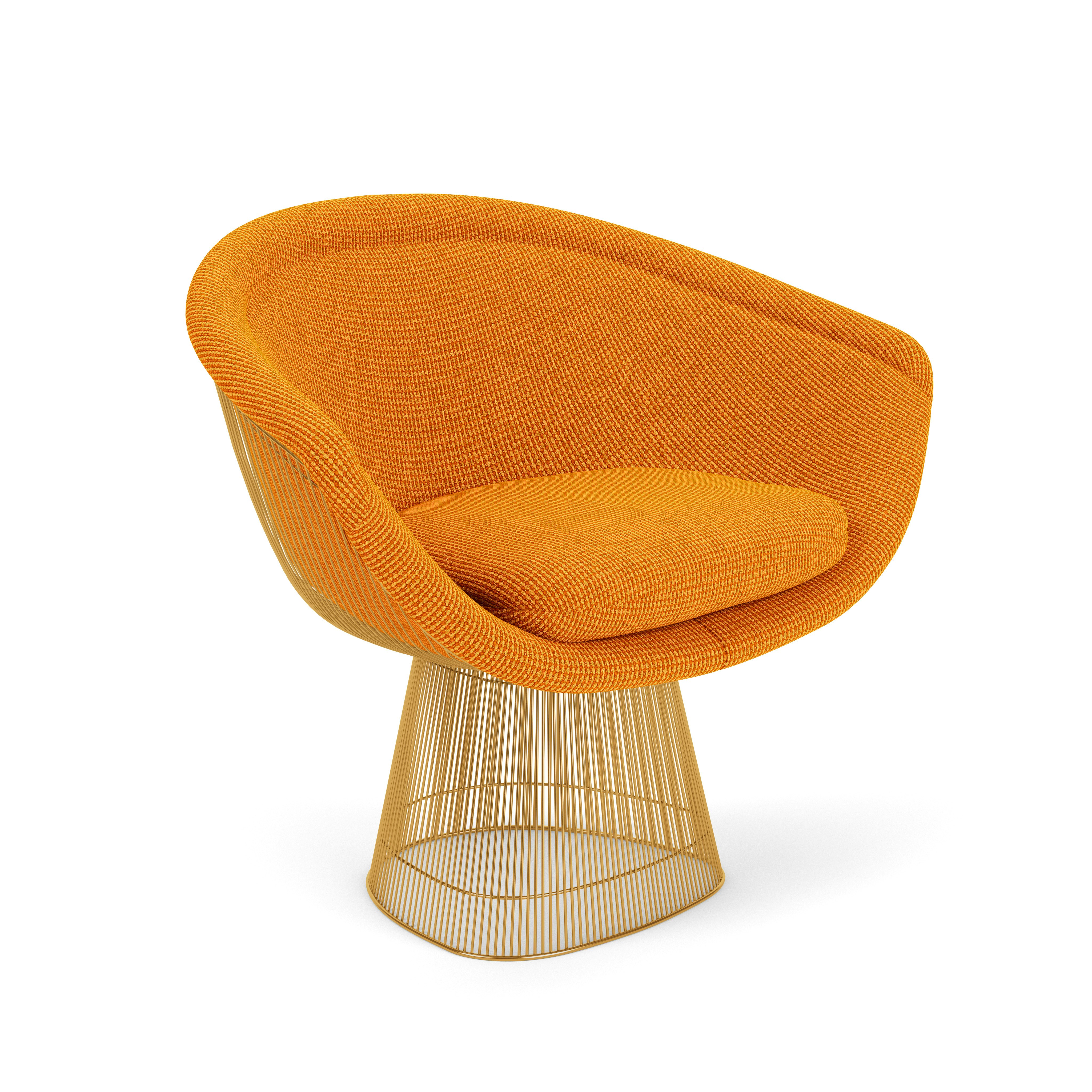 Platner Lounge Chair - Gold,  Cato,  Orange