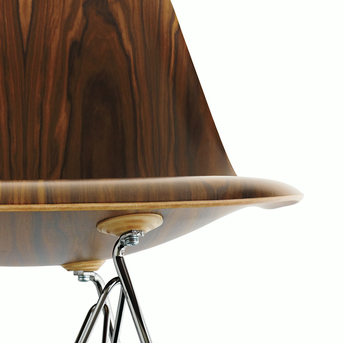 Eames Molded Fiberglass Wire-Base Side Chair (DFSR)