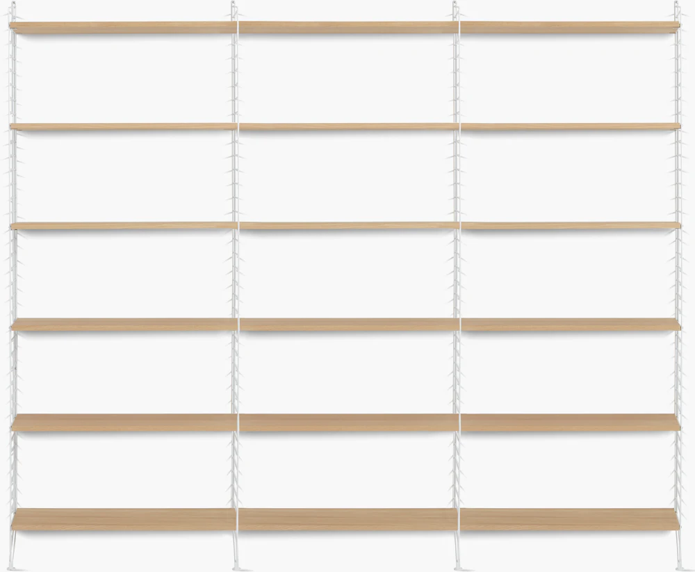 String Floor String Floor Shelving, 3 Bay – Design Within Reach