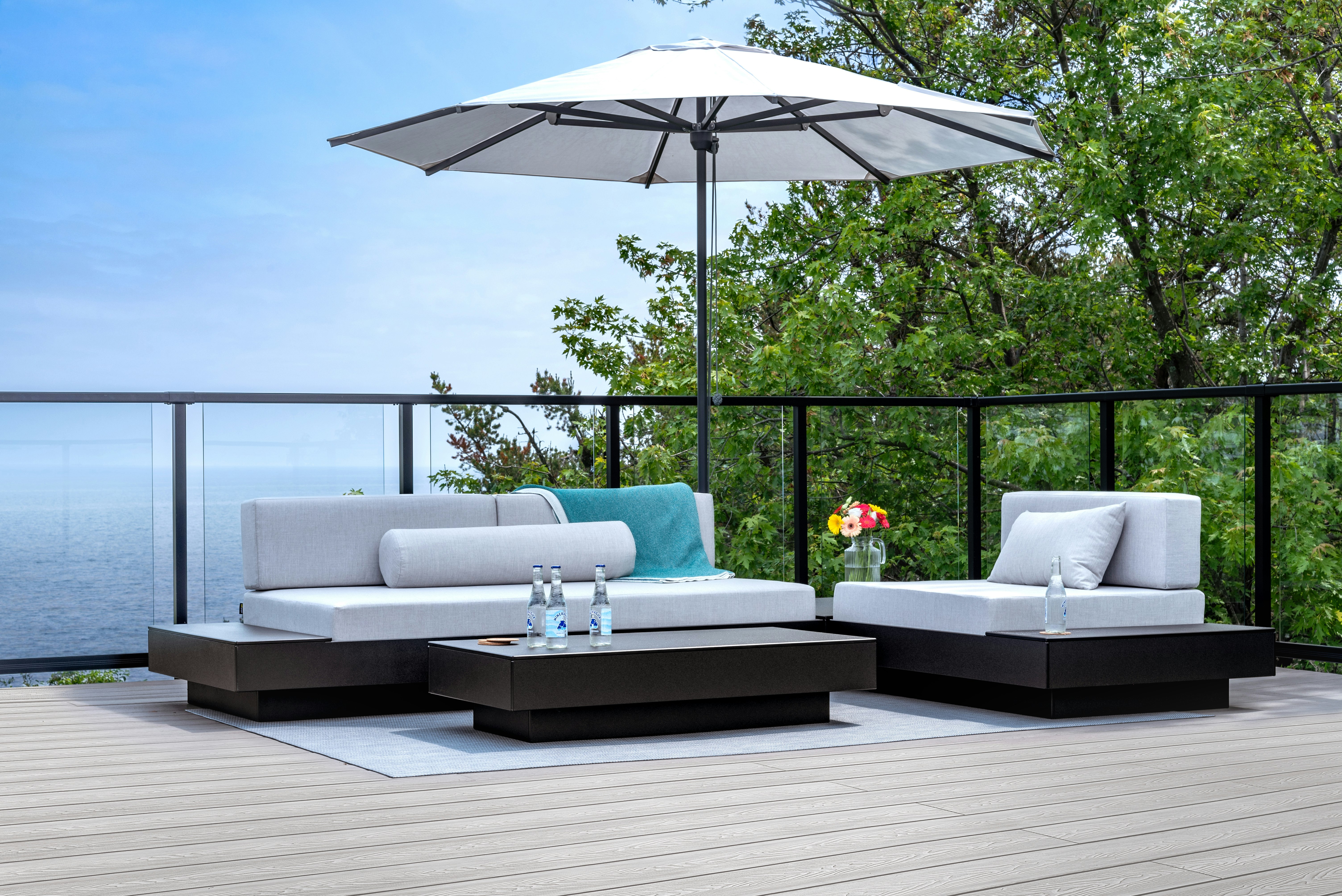 Platform One Sofa with Tables