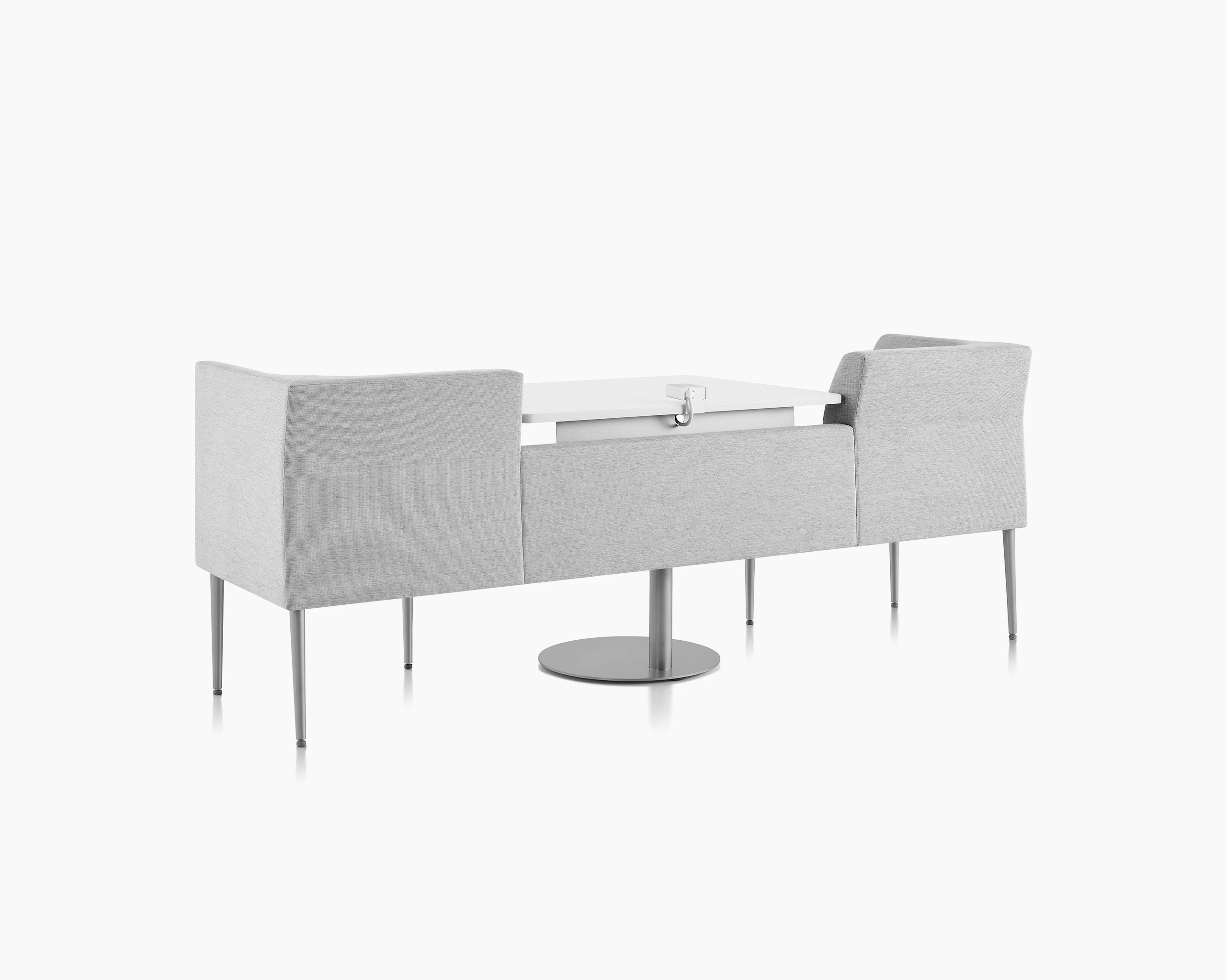 Three-quarter rear view of Palisade booth