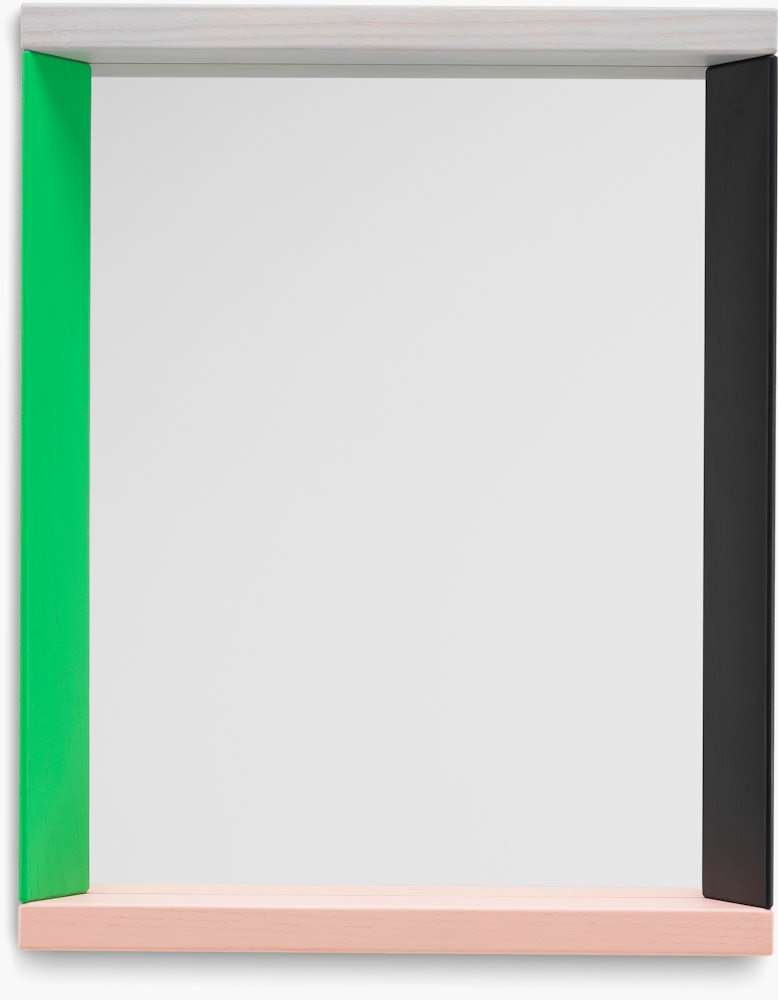 Colour Frame Mirror,  Green/Pink,  Small