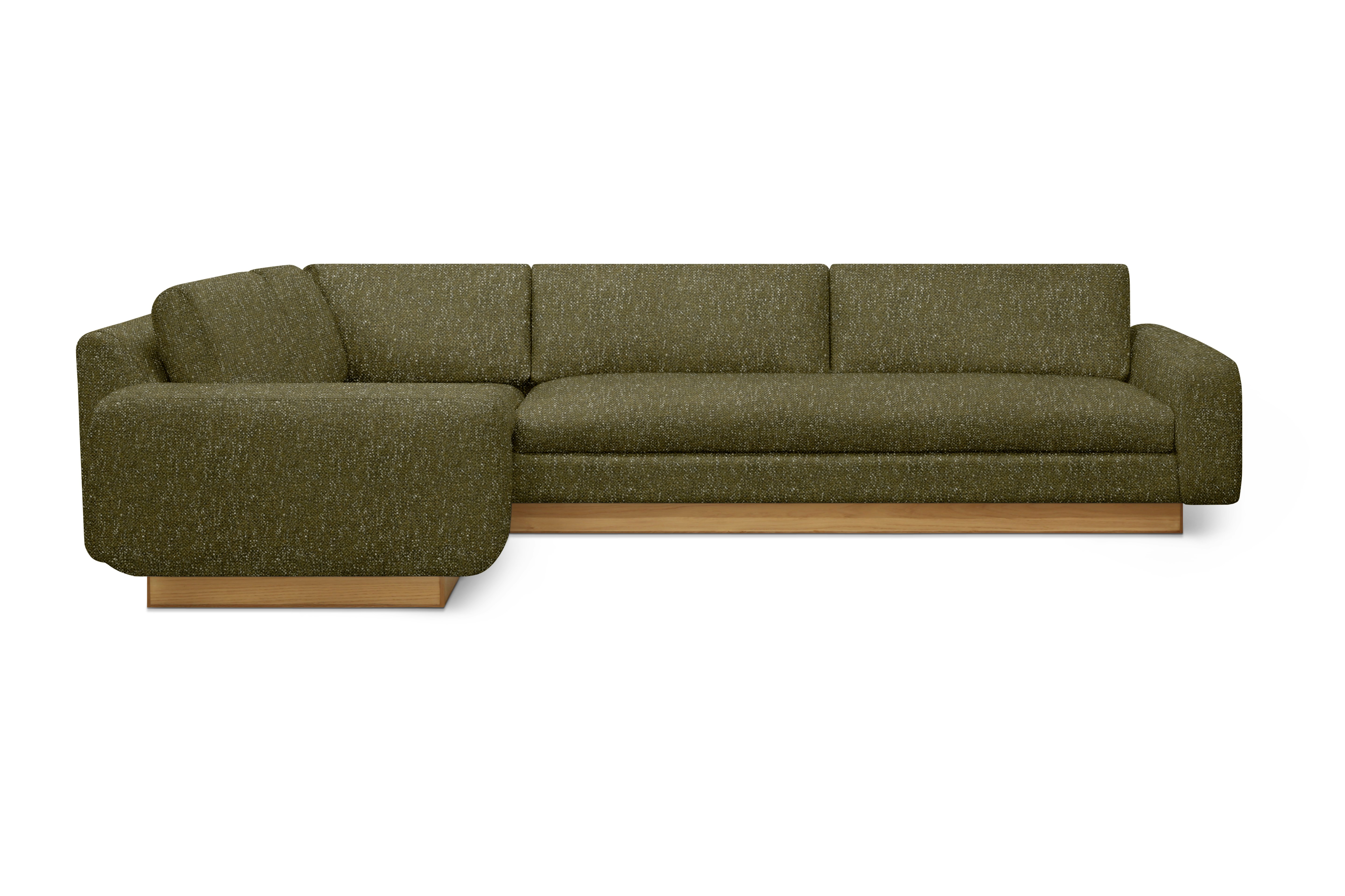 Mesa Corner Sectional - Left,  Novato,  Olive,  Oak
