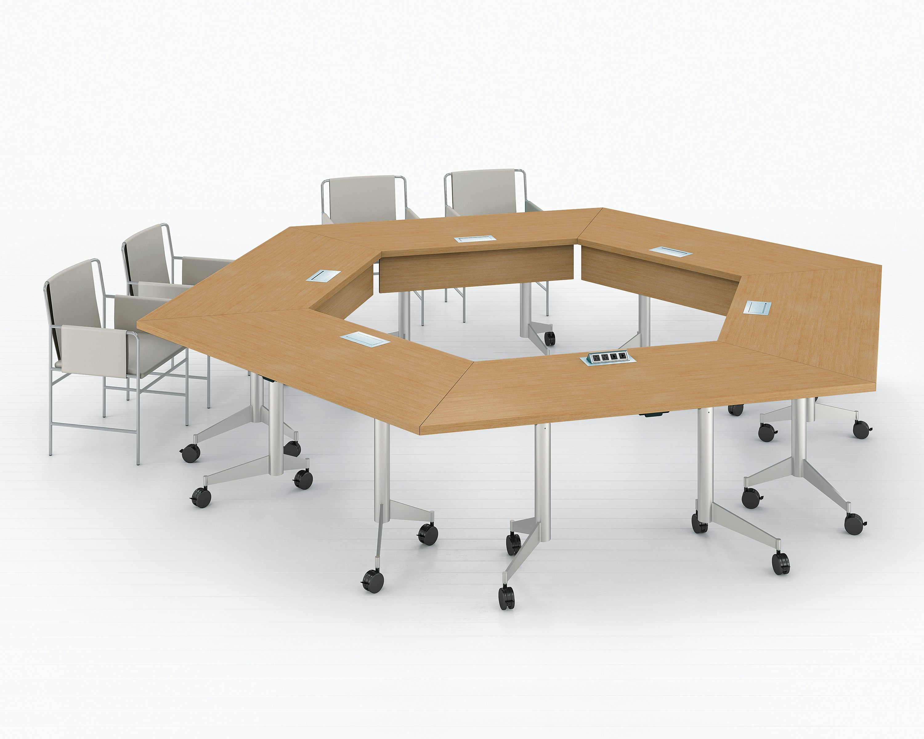 MP Flex Table with Envelope Chairs