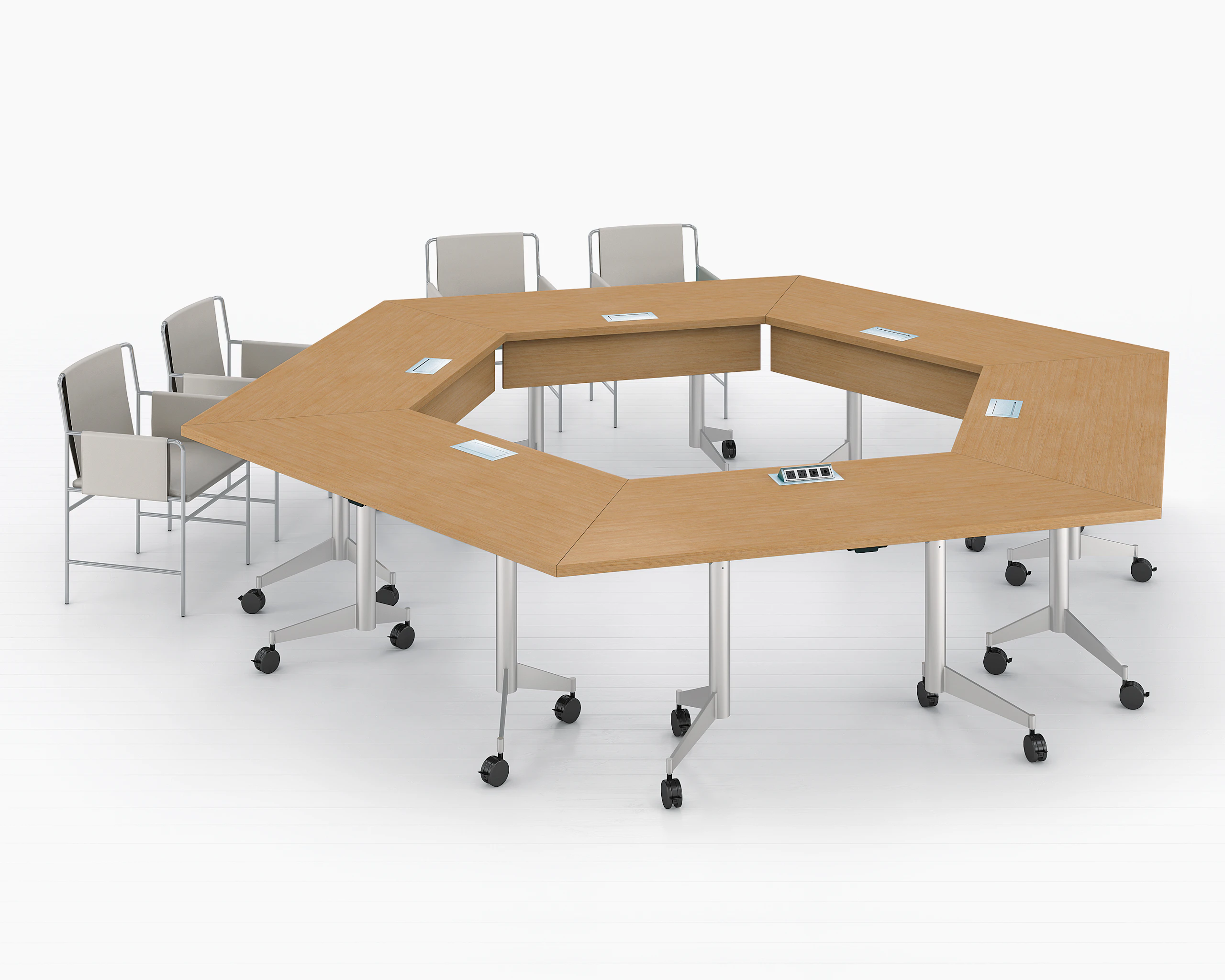 MP Flex Table with Envelope Chairs