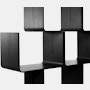 Elysée Bookshelf, Configuration B in Black