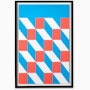 Nelson Pop Art Rectangles Poster Nelson Pop Art Rectangles Framed Poster
