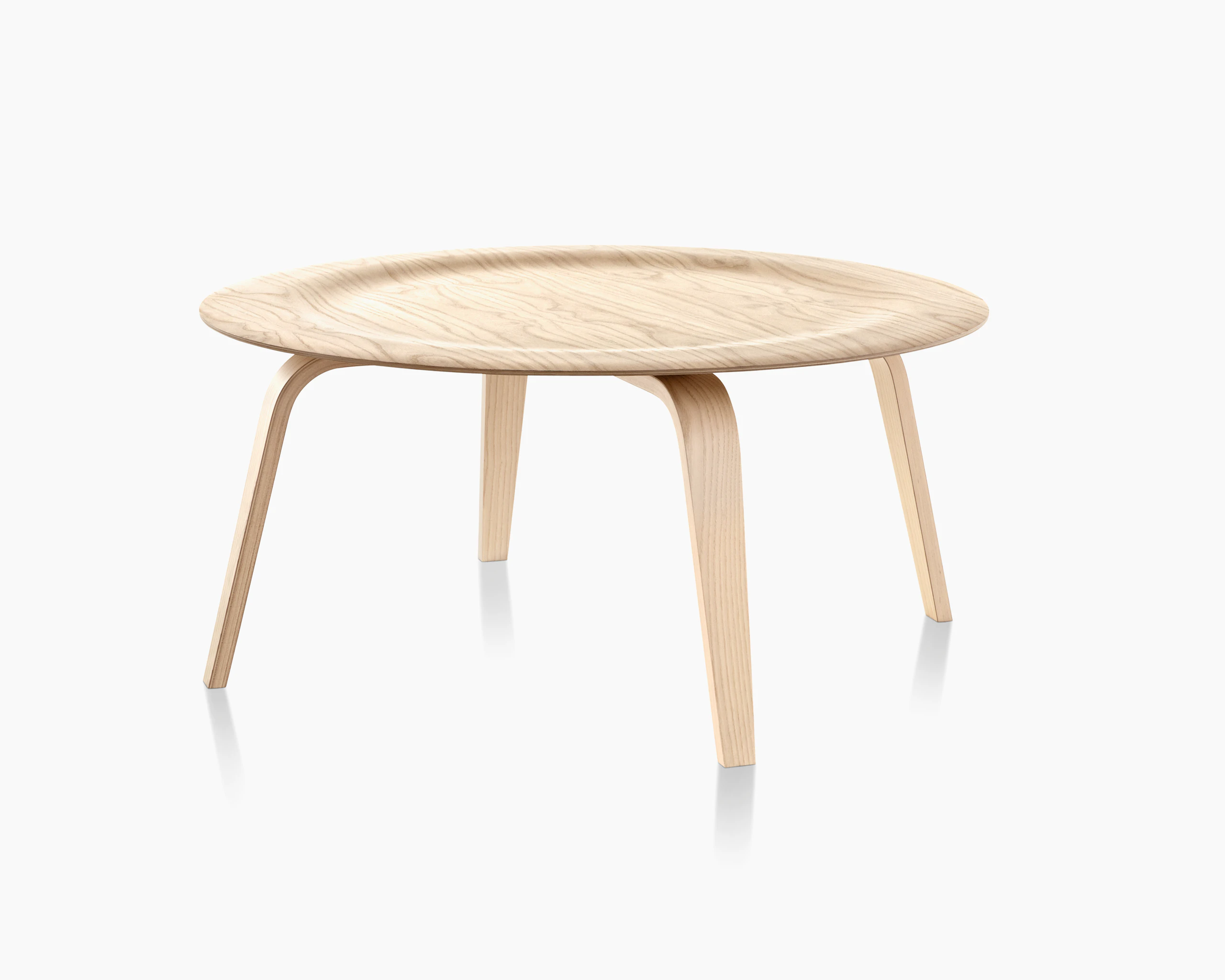 Eames Molded Plywood Coffee Table, Wood Base